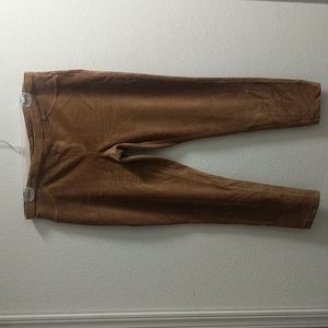 Hue  Fuzzy Feeling Light Brown Stretch Pants .